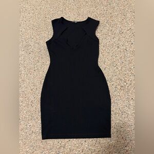 Womens formal bodycon black dress